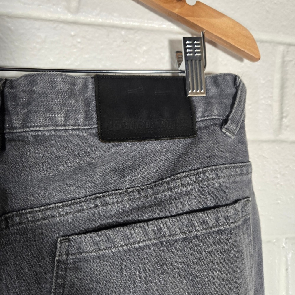 Betabrand Sons of Britches Jeans Mens 34x36 Gray Slim Straight Stretch Denim - Picture 5 of 9